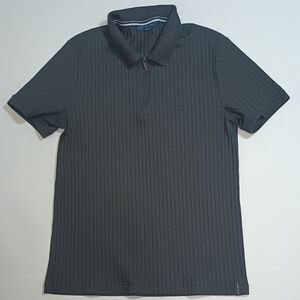 FLASH SALE🚨🚨🚨Perry Ellis Dark Gray Ribbed Polo Shirt